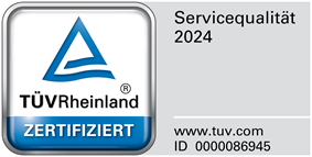KFZ-Wensauer ist von TÜV Rheinland zertifiziert Bild mit Zertifikat von TÜV-Rheinland